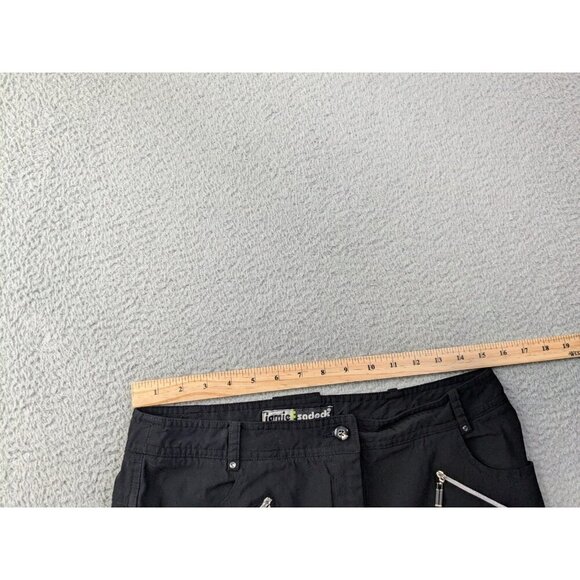 Jamie Sadock Shorts Womens 10 Black Golf Nylon Rayon Stretch Zip - Picture 6 of 16
